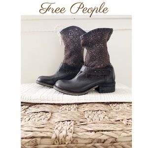 Free People Crochet Beau Slouchy Boots Size 8